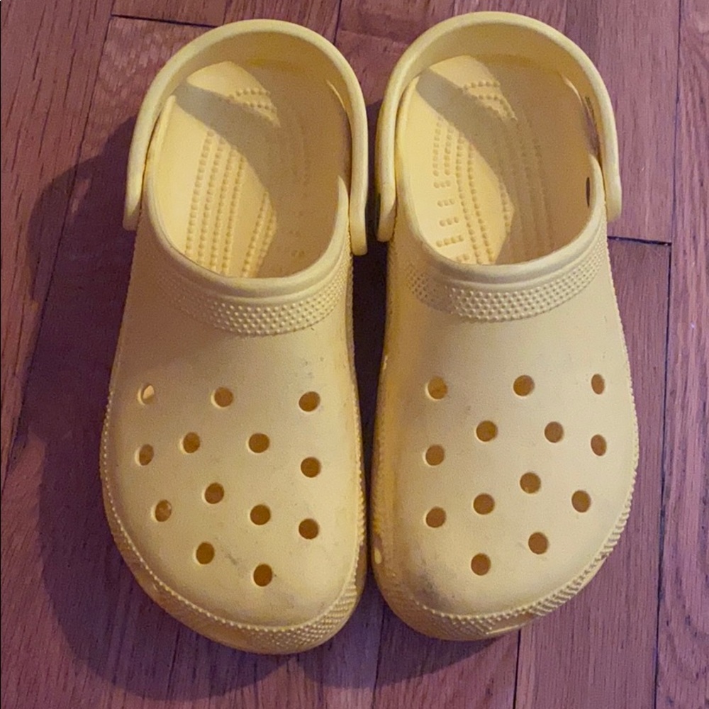 Yellow crocs